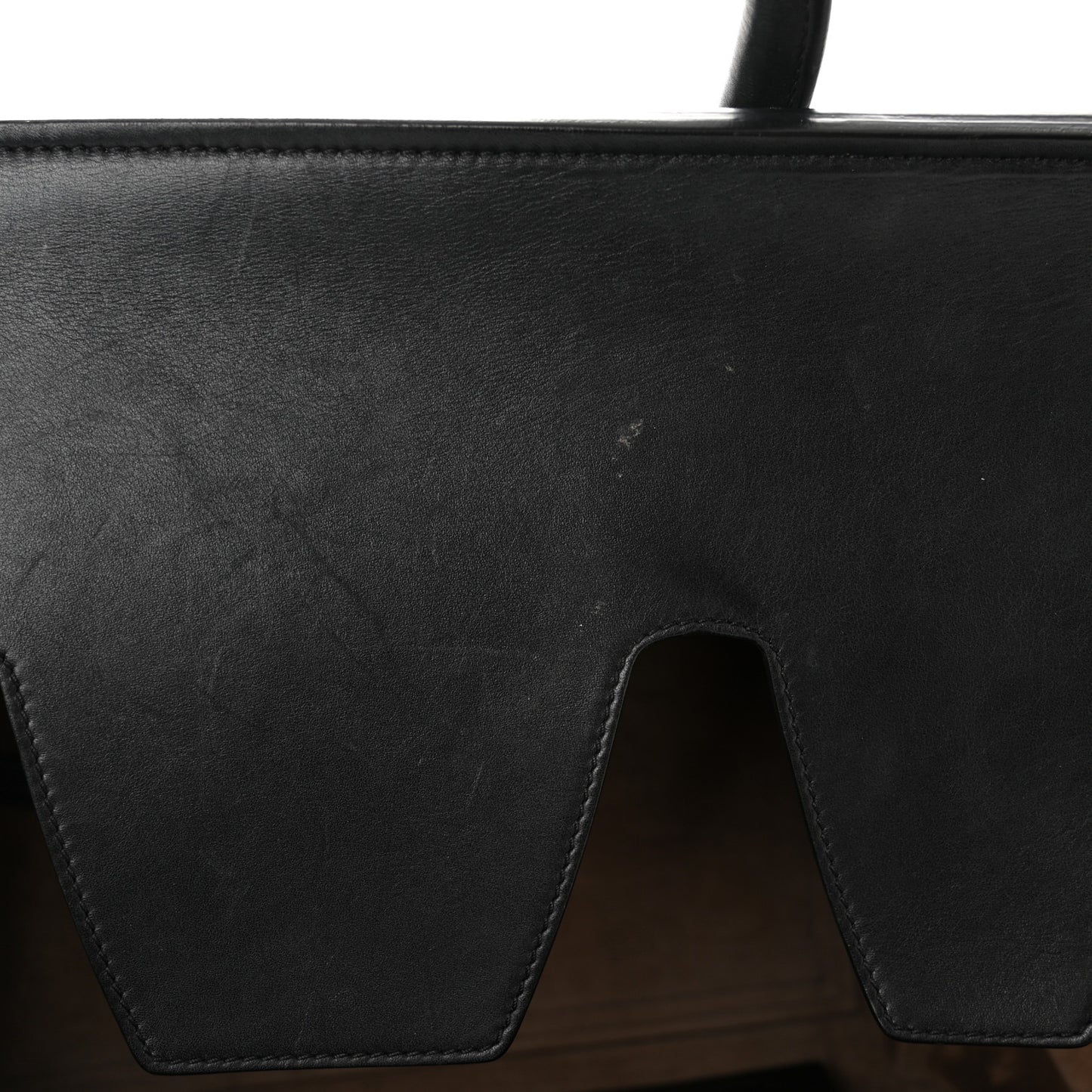 Natural Calfskin Medium Tie Knot Tote Black
