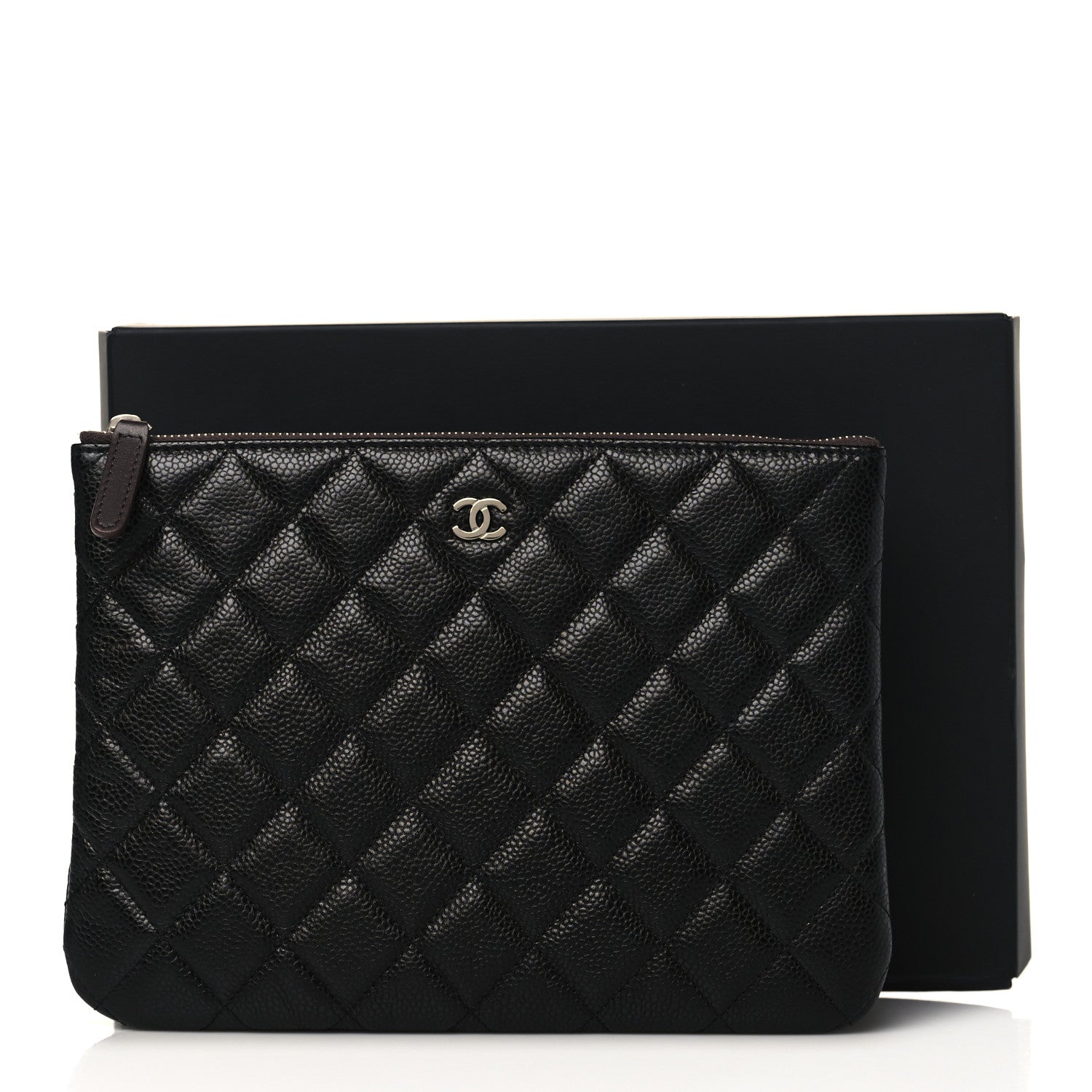 Chanel Caviar Quilted Medium Cosmetic Case Black 8 of 8