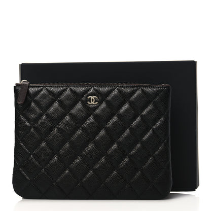 Chanel Caviar Quilted Medium Cosmetic Case Black 8 of 8