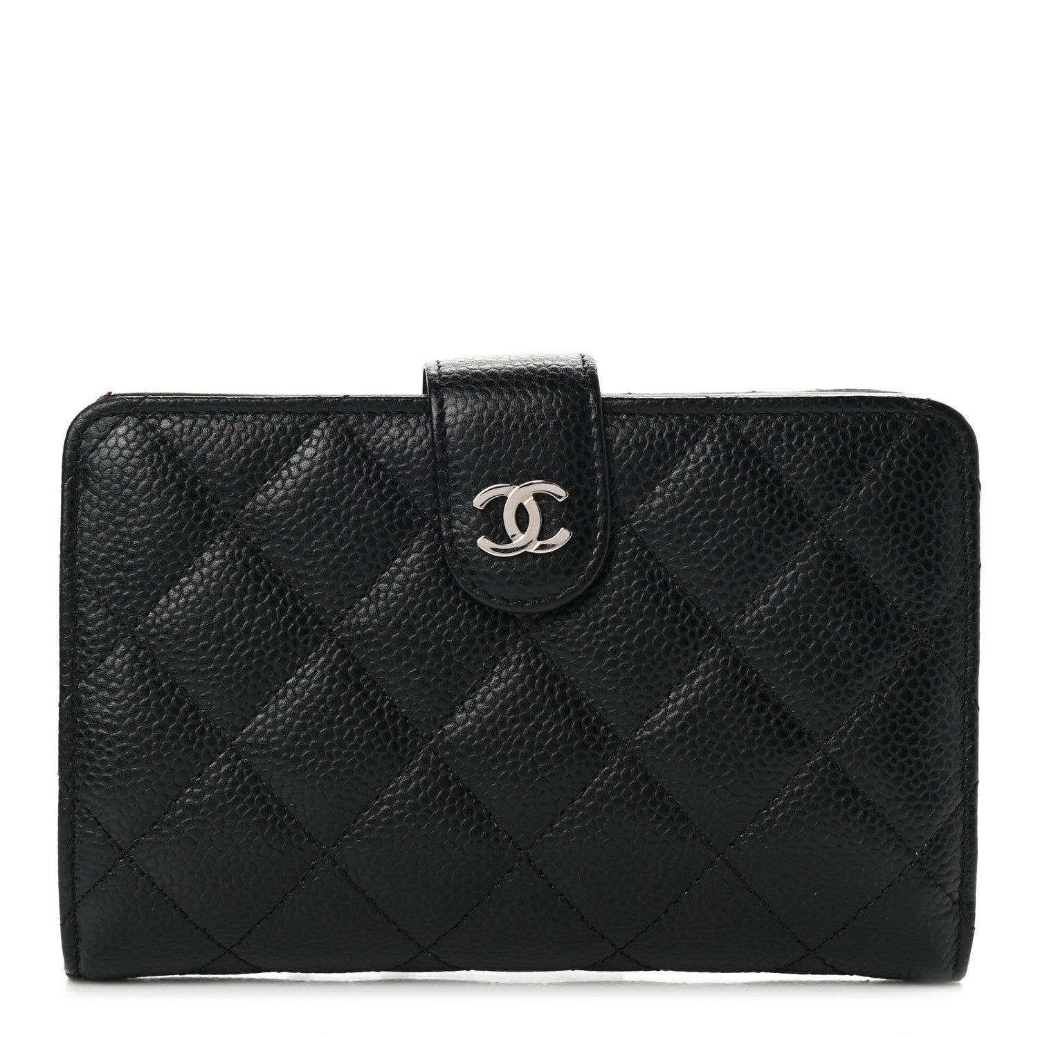 Chanel Caviar Quilted CC French Wallet Black 1 of 8