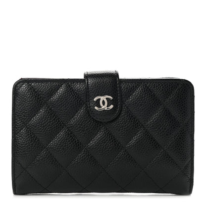 Chanel Caviar Quilted CC French Wallet Black 1 of 8