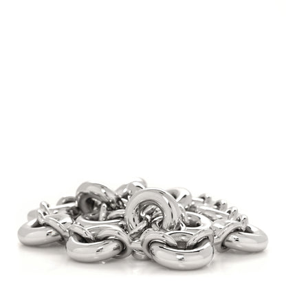 Loewe Aluminum Stainless Steel Chunky Donut Chain Shoulder Strap Silver 2 of 4