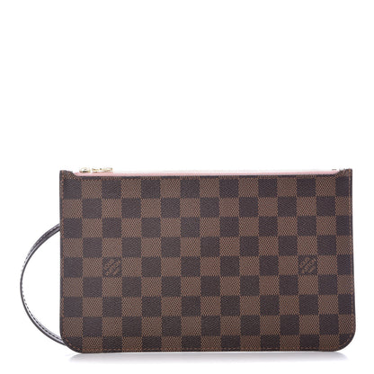 Louis Vuitton Damier Ebene Neverfull MM GM Pochette Rose Ballerine 1 of 8