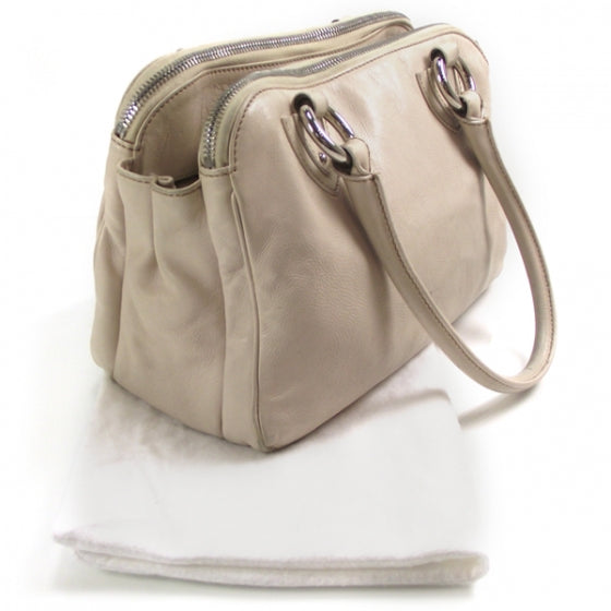 Leather Blake Satchel Ivory