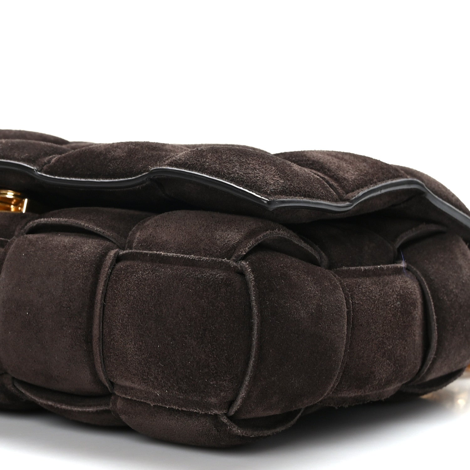 Bottega Veneta Suede Maxi Intrecciato Padded Chain Cassette Crossbody Bag Fondant 8 of 8