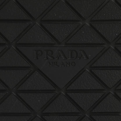 Prada Calfskin Embossed Crocodile Buckle Slide Sandals 36 Cacao 8 of 11