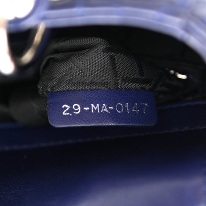 Christian Dior Lambskin Cannage Small Lucky Badges My Lady Dior Navy 7 of 10