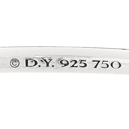 David Yurman Sterling Silver 18K Yellow Gold Diamond Petite Helena Classic Cable Station Bracelet 3 of 3