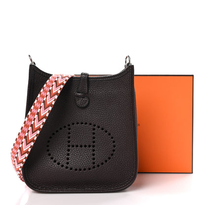 Hermes Taurillon Clemence Allegro Evelyne TPM Havane Rose Confetti White 11 of 11