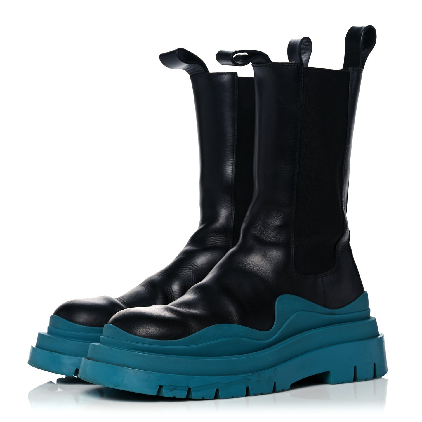 Calfskin The Tire Chelsea Boots 37 Black Blaster