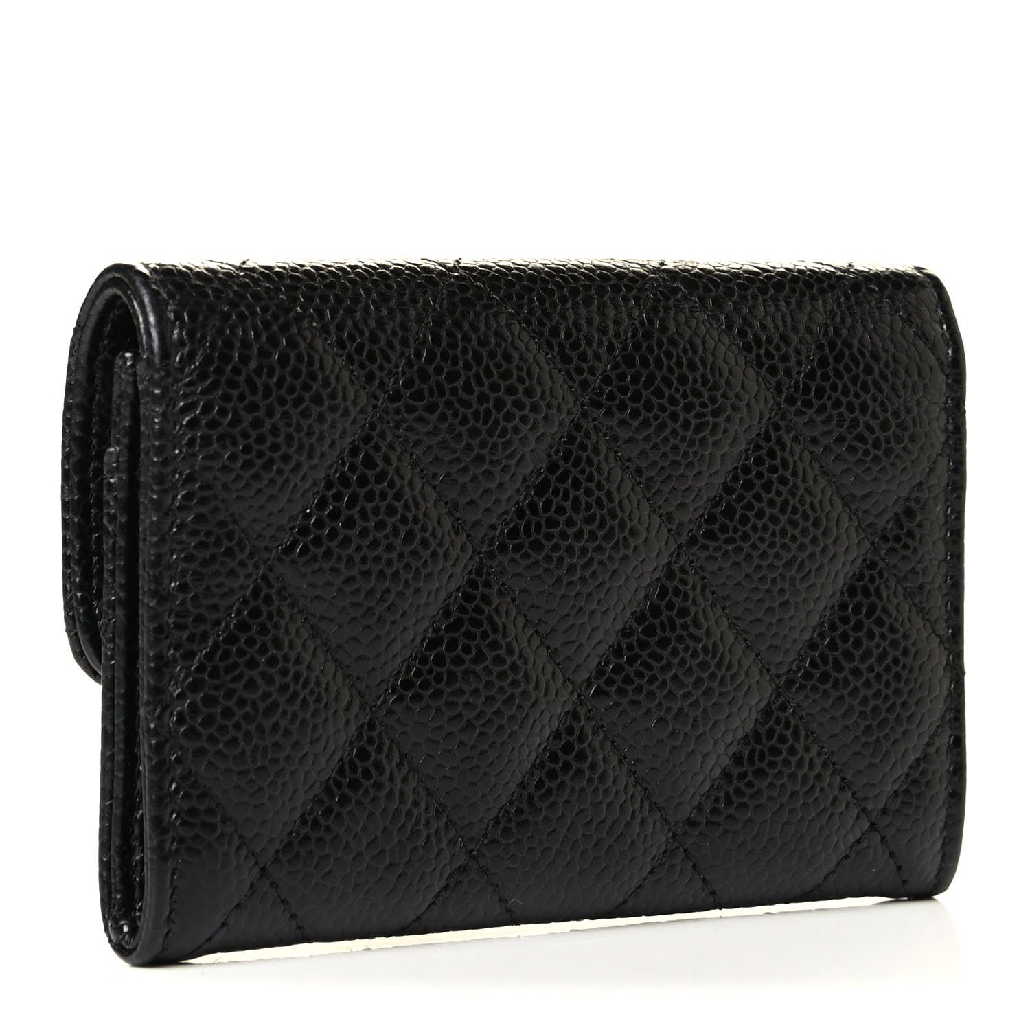 Chanel Caviar Quilted Flap Card Holder Black 2 of 6