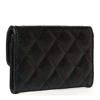 Chanel Caviar Quilted Flap Card Holder Black 2 of 6