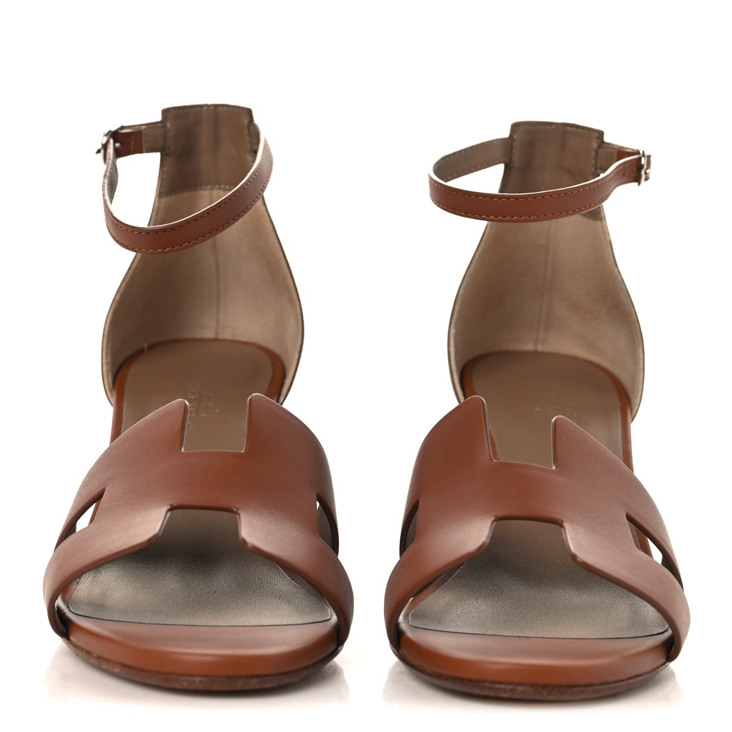 Calfskin Legend Wedge Sandals 38 Gold