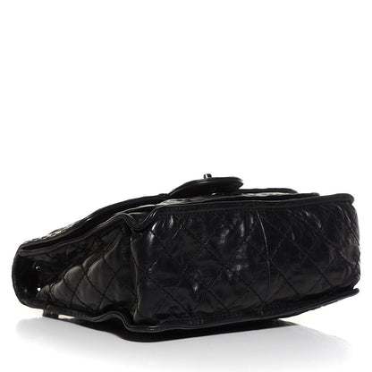 Chanel Aged Crumpled Calfskin Small Vintage Flap Black 4 of 9