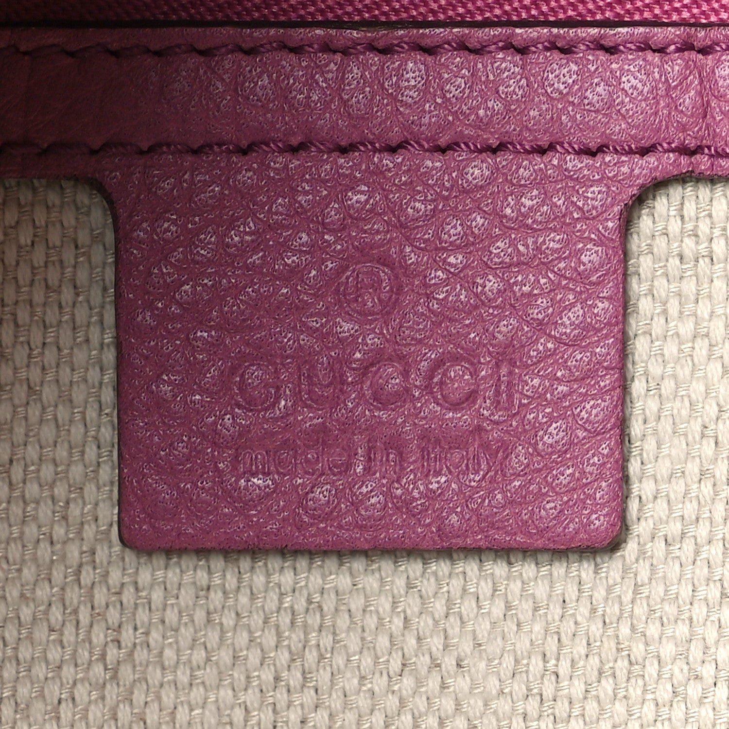 Gucci Pebbled Calfskin Medium Soho Shoulder Bag Fresia Rose 7 of 10