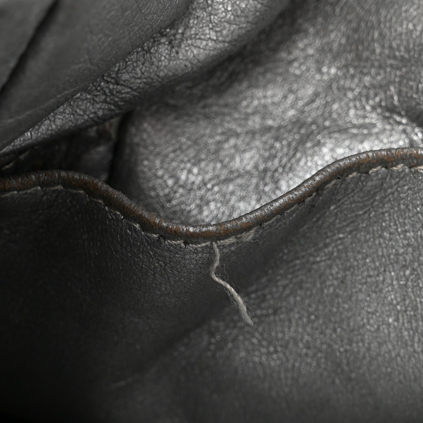 Glazed Caviar East West Modern Chain Tote Black