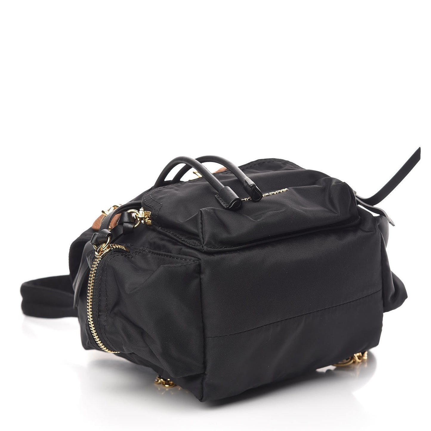 Nylon Small Rucksack Backpack Black