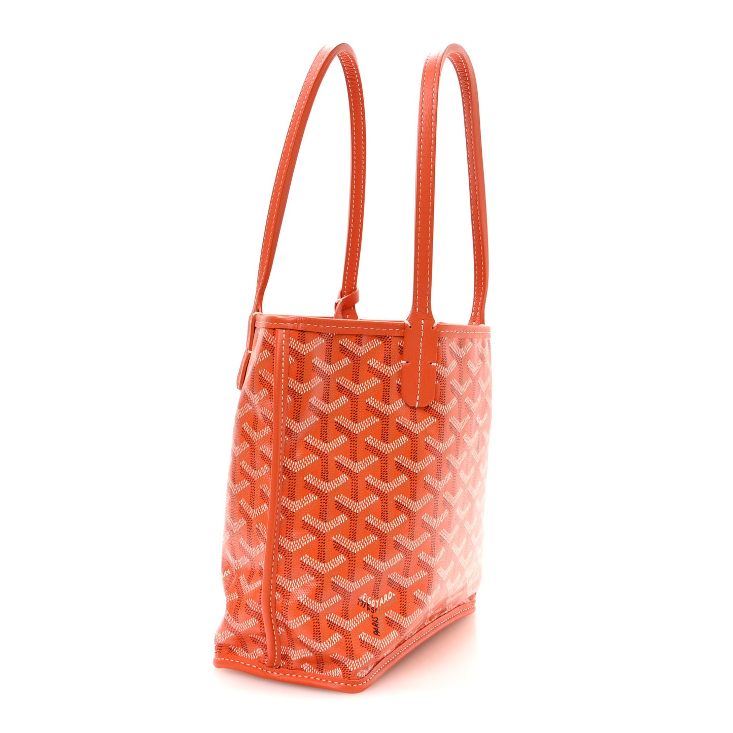 Goyardine Reversible Mini Anjou Orange