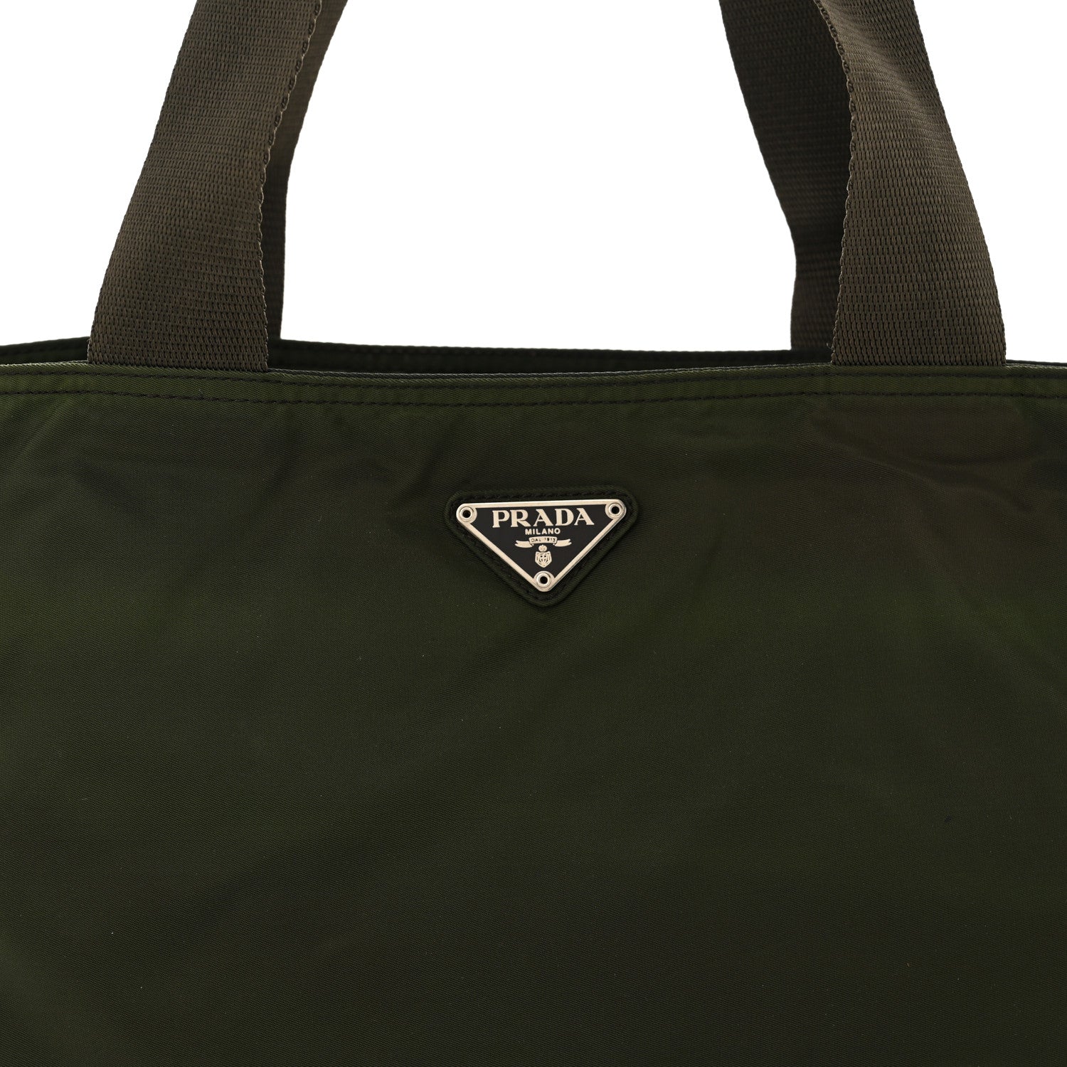 Prada Nylon Zip Tote Bag Mimetico 7 of 14