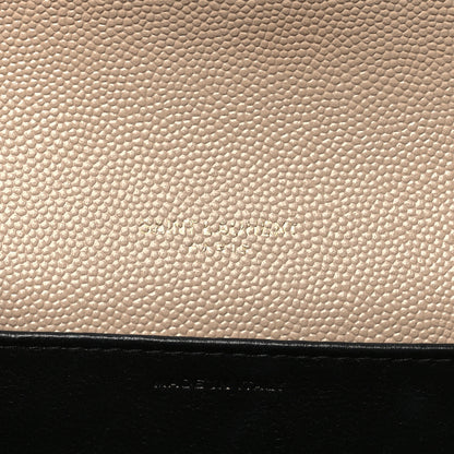 Saint Laurent Grain De Poudre Monogram Uptown Chain Wallet Dark Beige 7 of 11