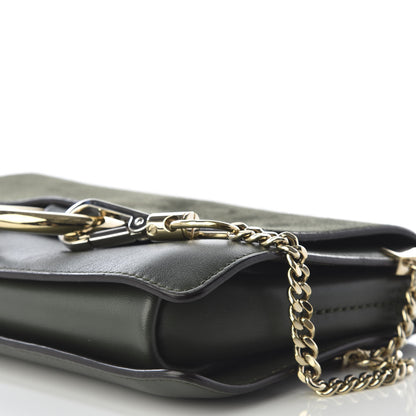 Chloe Suede Calfskin Small Faye Shoulder Bag Deep Forest 6 of 8
