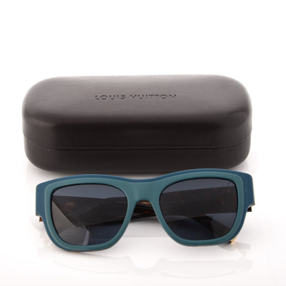 Louis Vuitton Tortoise Aster Sunglasses Z0617W Blue 7 of 7