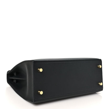 Hermes Epsom Kelly Sellier 25 Black 4 of 11