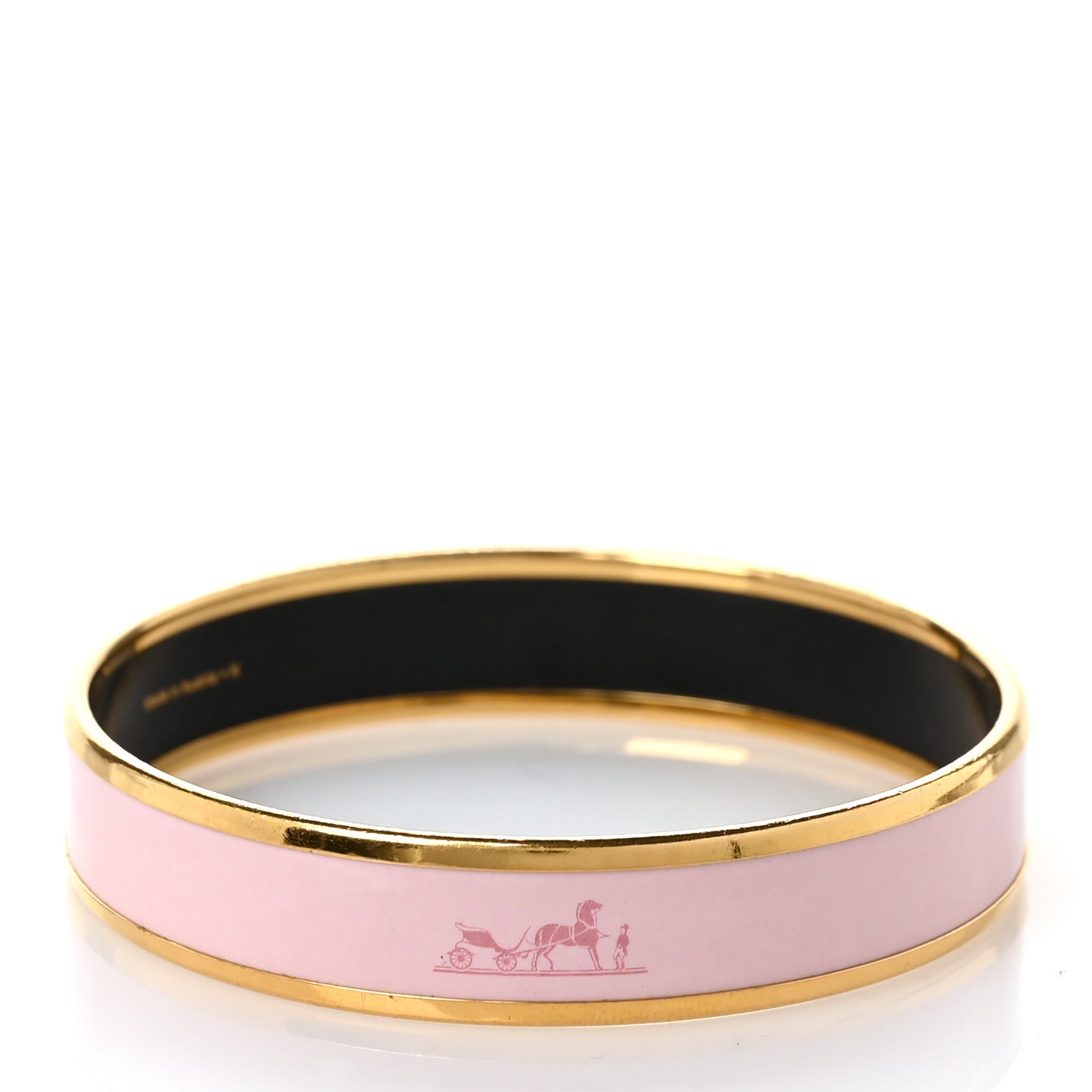 Enamel Printed Caleche Medium Bracelet 65 Rose Dragee