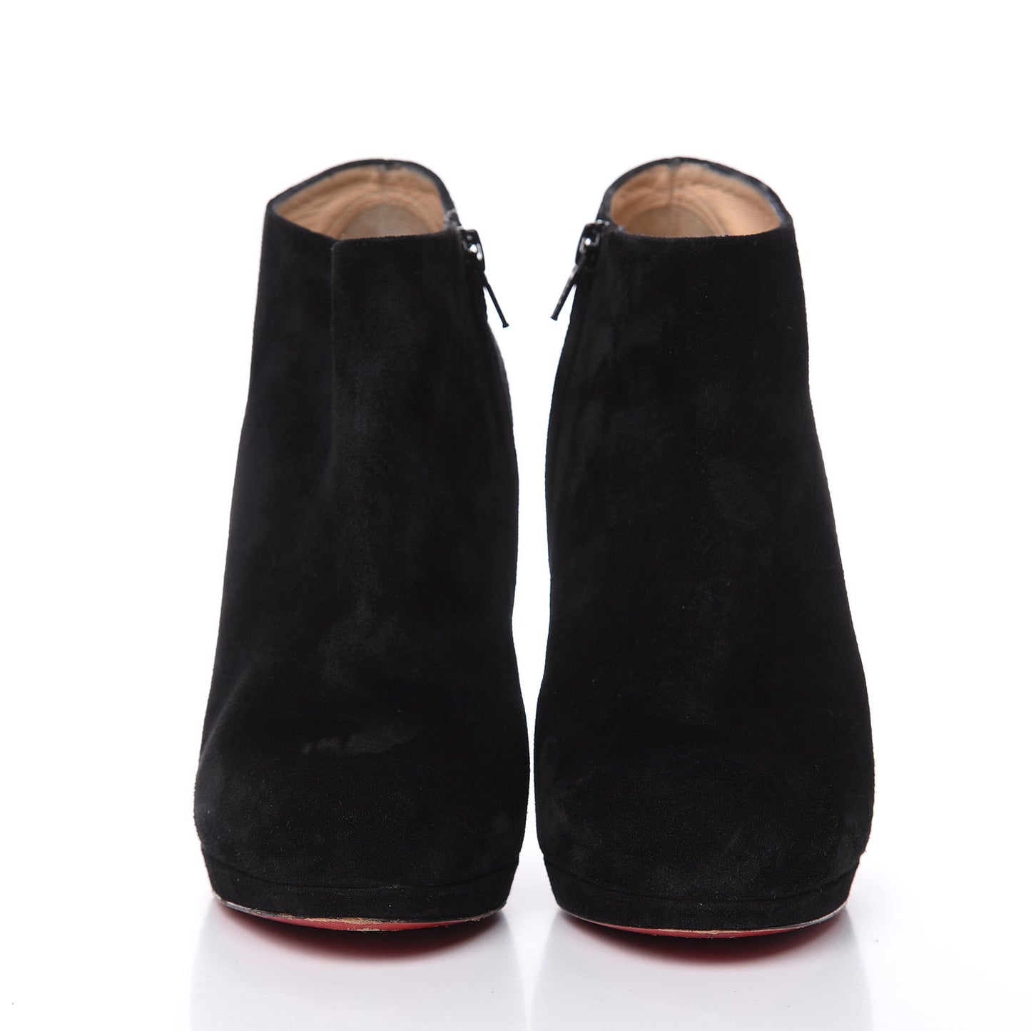 Veau Velours Rock and Gold 120 Ankle Booties 38.5 Black