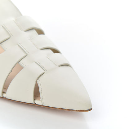 Christian Dior Calfskin Sauvage Ballerina Flat 40 Ivory 12 of 16