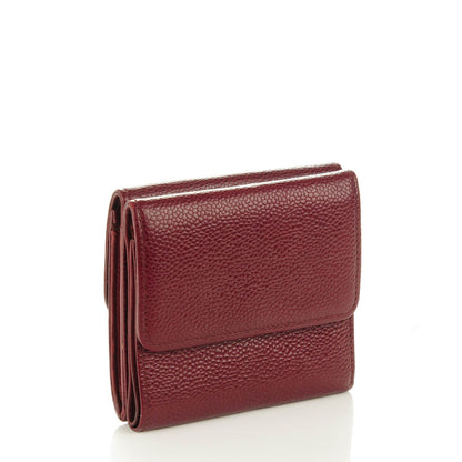 Chanel Caviar Timeless CC Compact Flap Wallet Dark Red 3 of 11