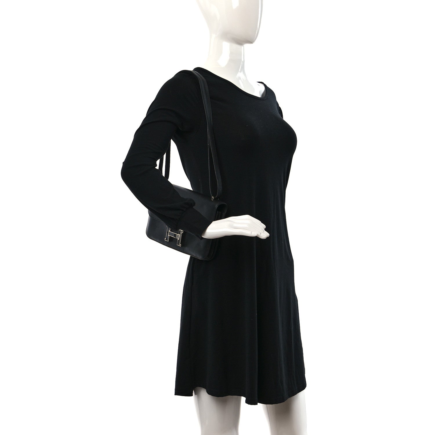 Hermes Swift Enamel Constance Elan 25 Black 2 of 11