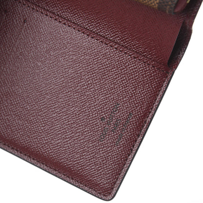 Louis Vuitton Damier Ebene Juliette Wallet Bordeaux Black 5 of 5