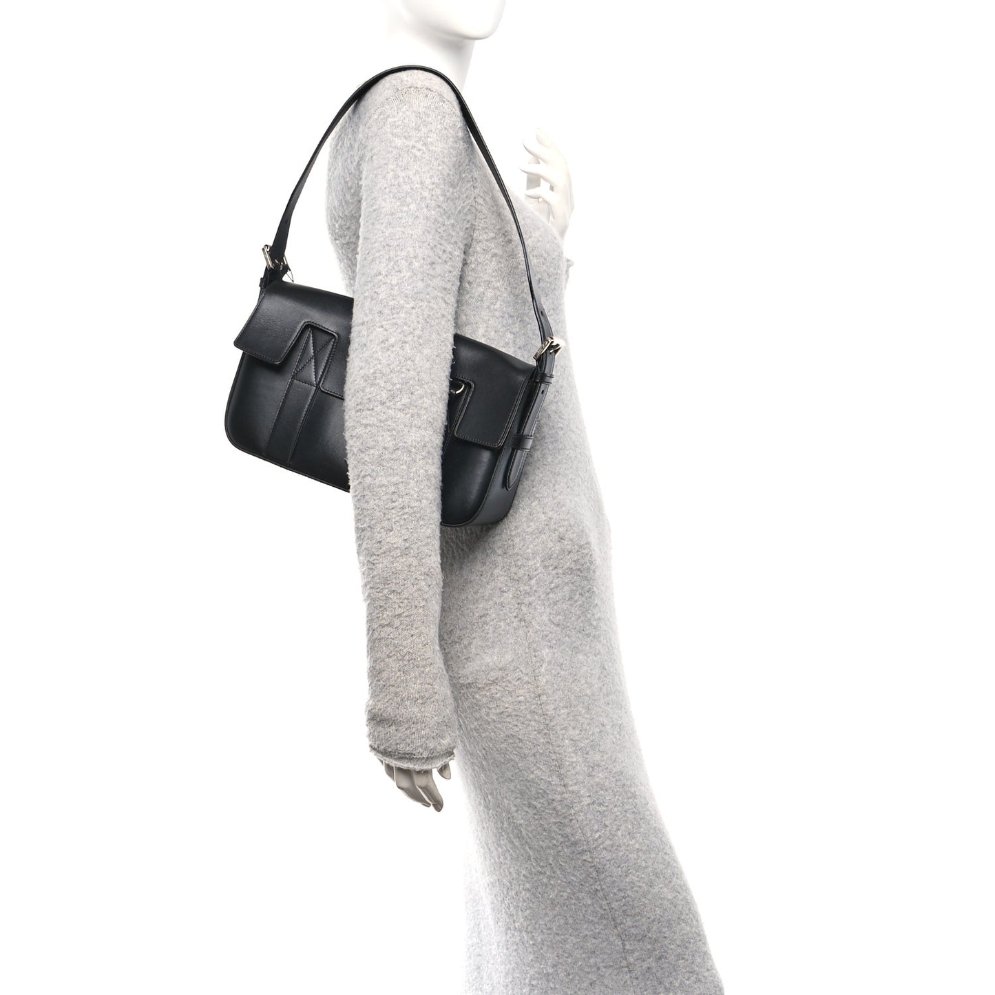 Shiny Smooth Calfskin East West Bayswater Black