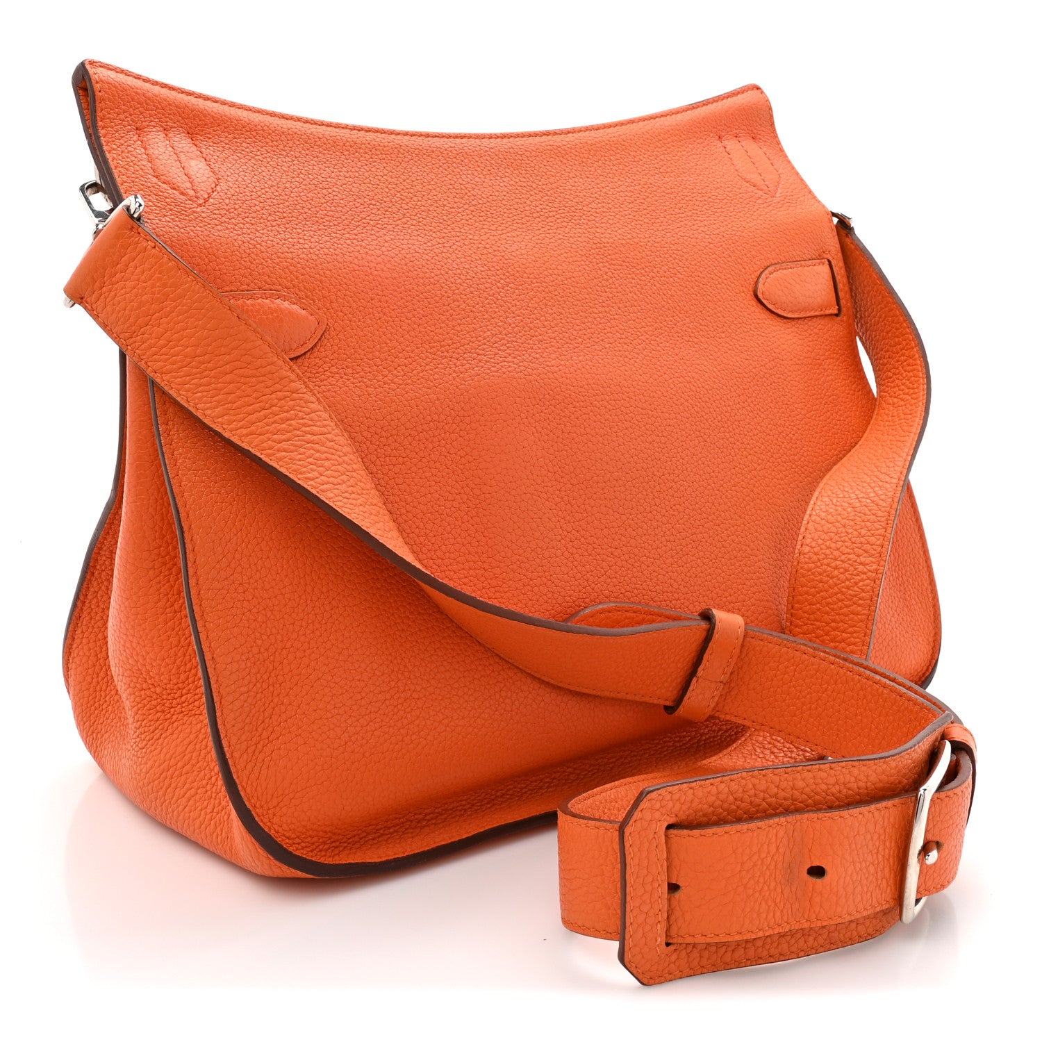 Hermes Taurillon Clemence Jypsiere 31 Orange 3 of 15