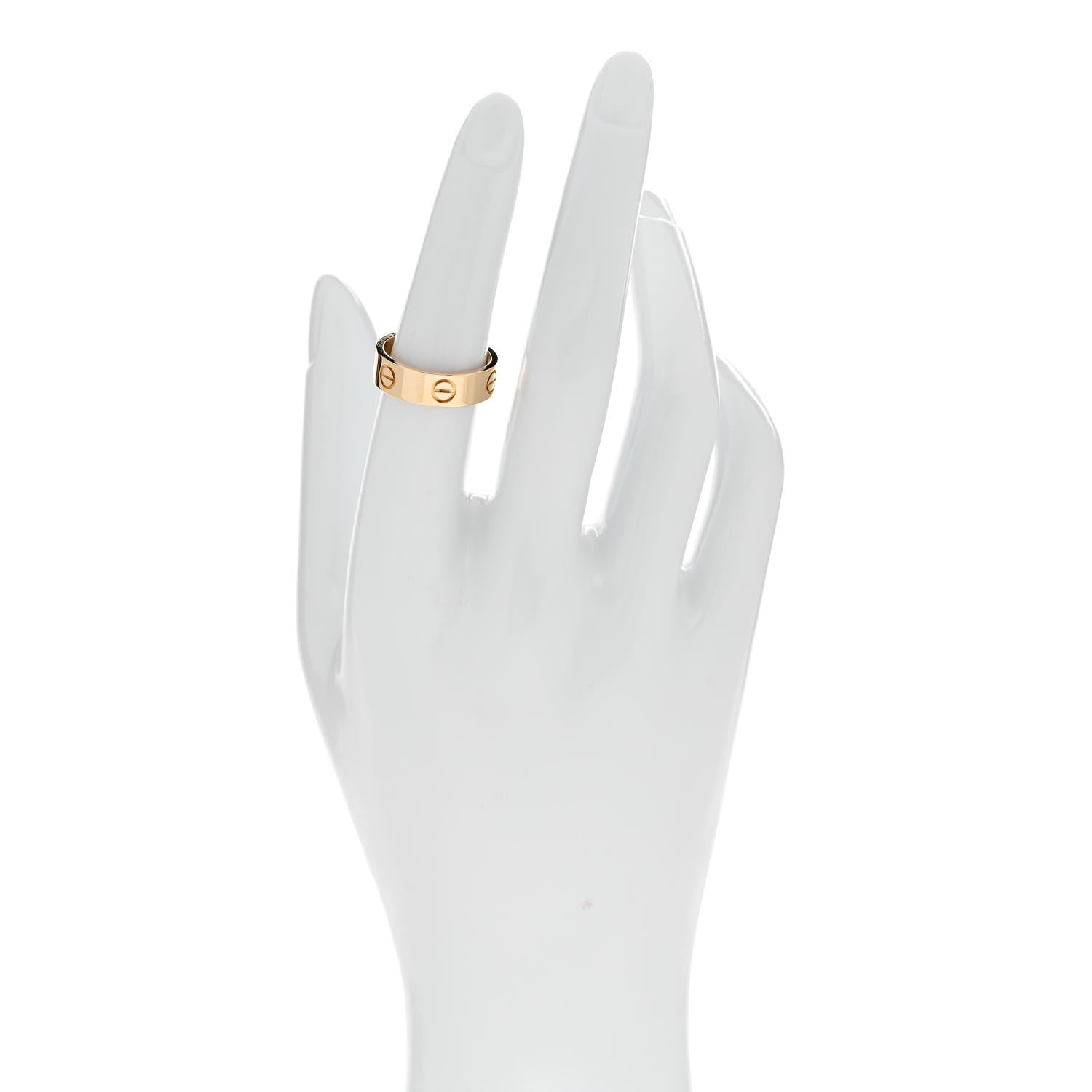 Cartier 18K Yellow Gold 5.5mm LOVE Ring 53 6.5 2 of 4