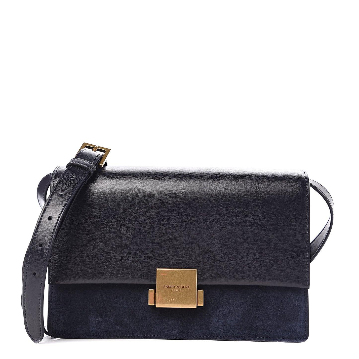 Smooth Calfskin Suede Medium Bellechasse Navy