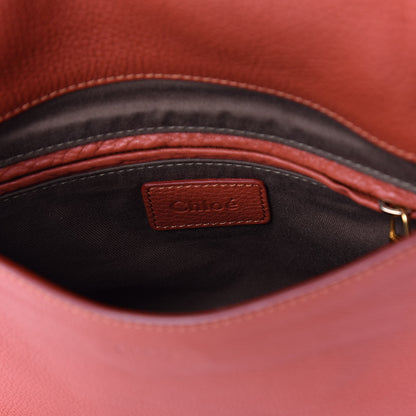 Chloe Calfskin Medium Marcie Round Zip Crossbody Bag Maple Leaf 8 of 9