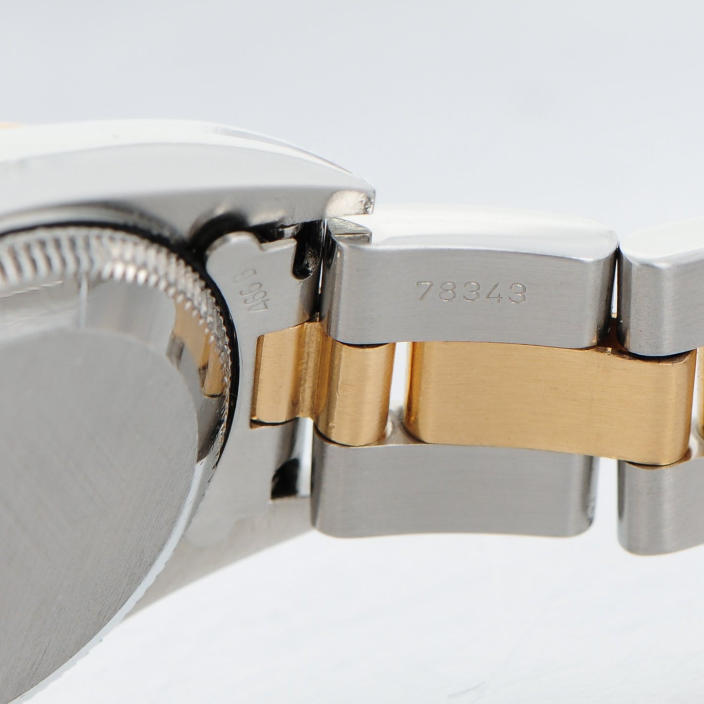 Stainless Steel 18K Yellow Gold 26mm Oyster Perpetual Watch White Roman 67183