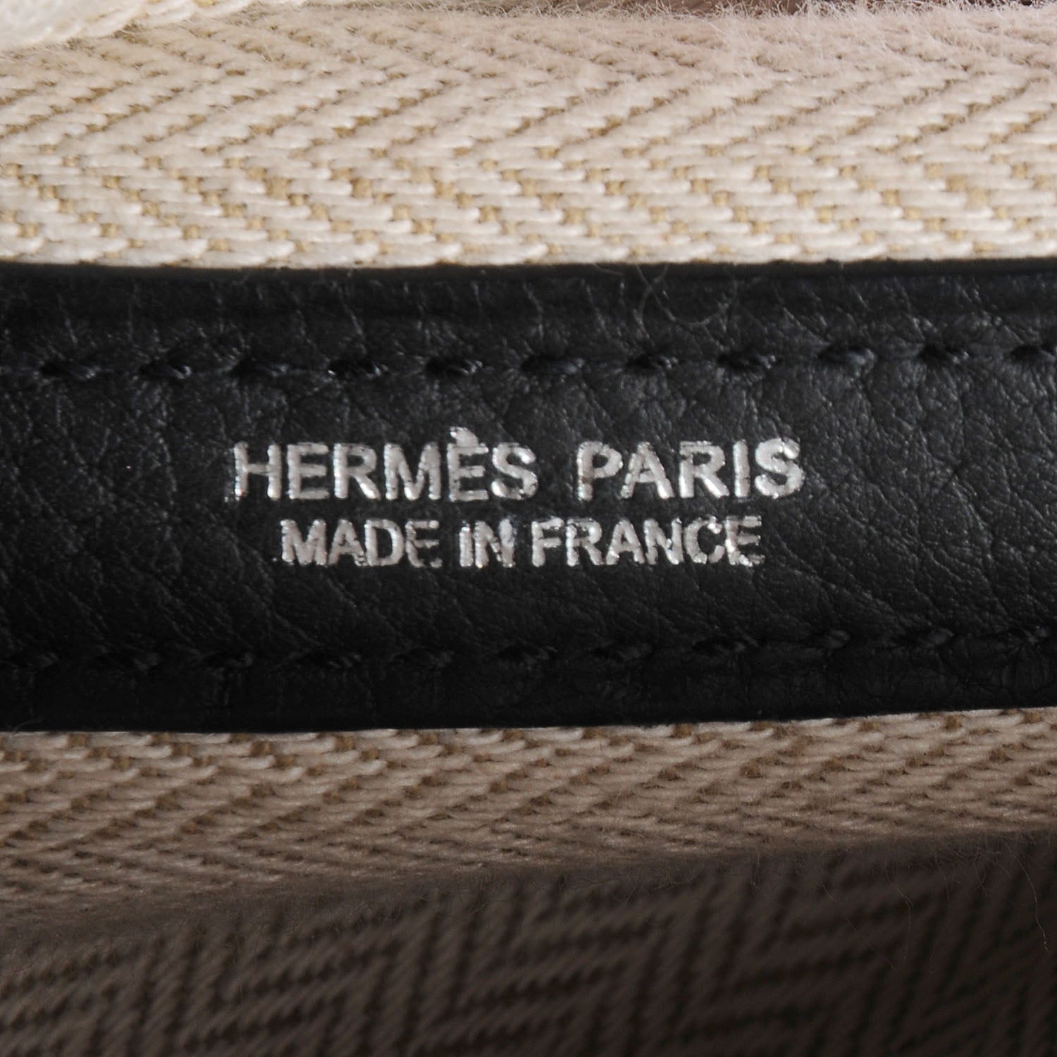 Hermes Fjord Garden Party Tote 36 MM Black 11 of 12