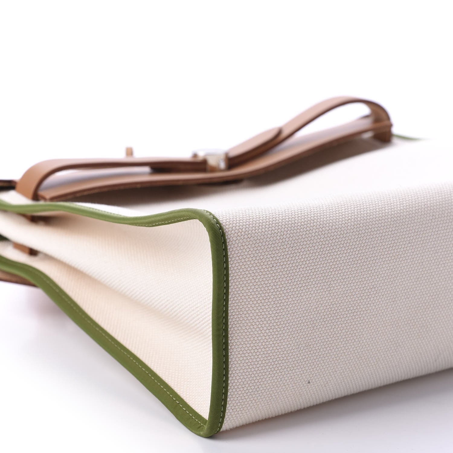 Hermes Toile Goeland Viking Vache Hunter Herbag Zip 31 PM Ecru Pelouse 8 of 12