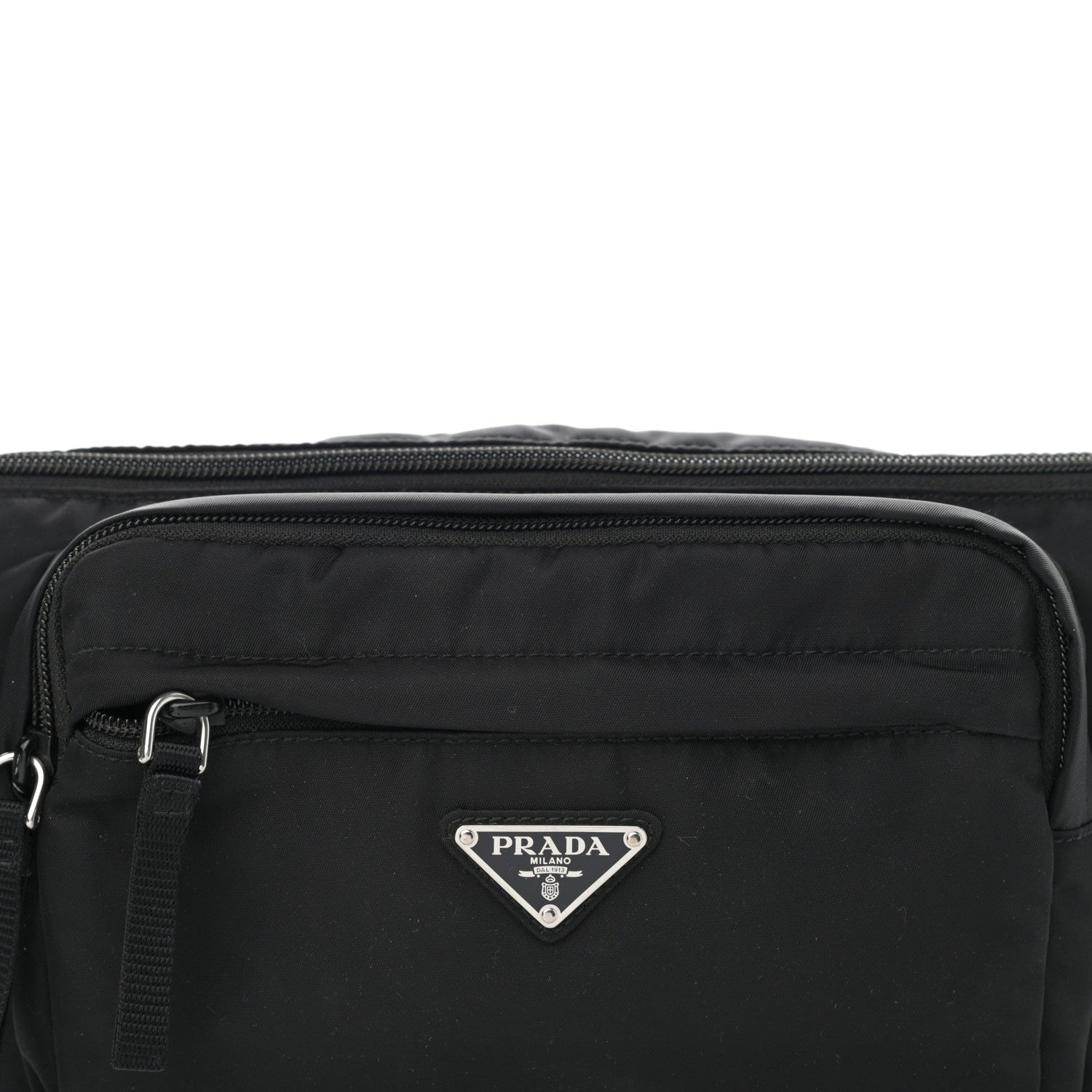 Prada Tessuto Nylon Belt Bag Black 8 of 12