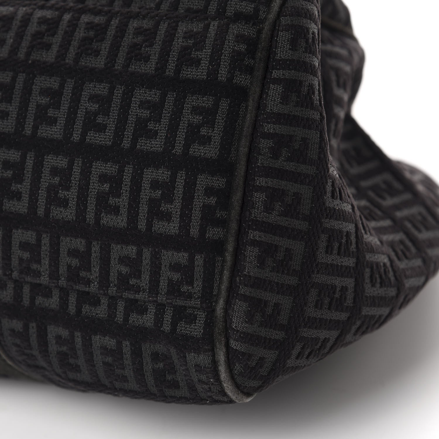 Fendi Zucchino Shoulder Bag Black 11 of 15