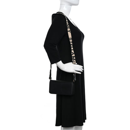 Stella McCartney Eco Alter Nappa Perforated Logo Mini Crossbody Bag Black 2 of 12