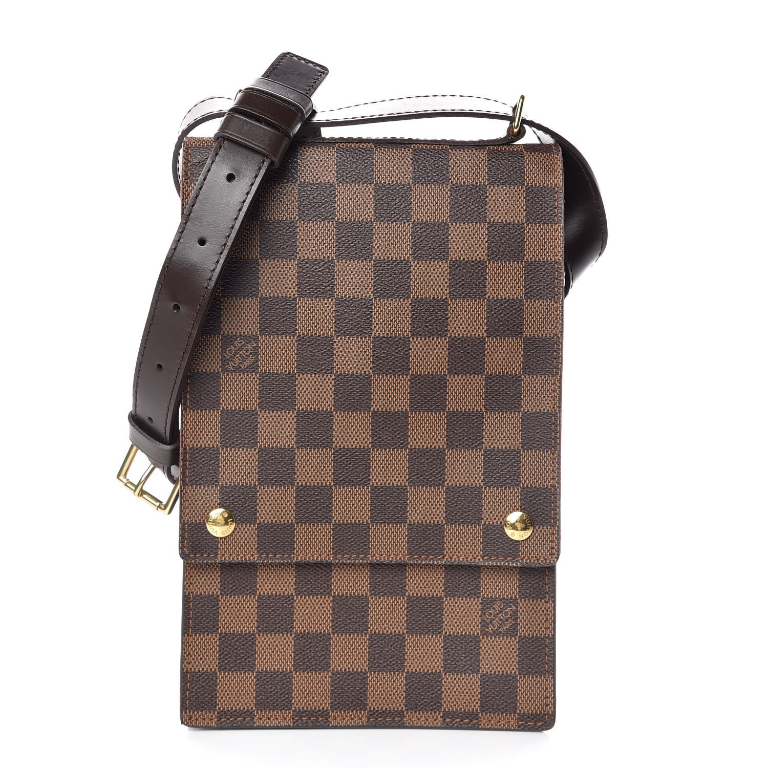 Louis Vuitton Damier Ebene Portobello Travel Shoulder Bag 1 of 11
