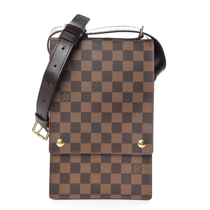 Louis Vuitton Damier Ebene Portobello Travel Shoulder Bag 1 of 11