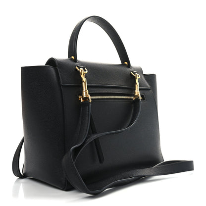 Celine Grained Calfskin Micro Belt Bag Black 3 of 9