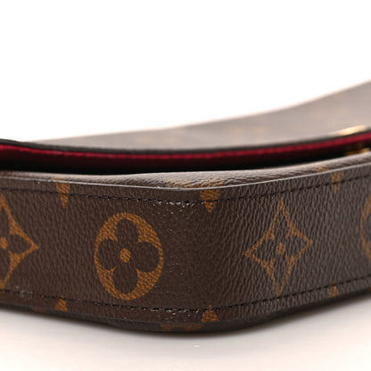 Louis Vuitton Monogram Pochette Felicie Chain Wallet Fuchsia 7 of 8
