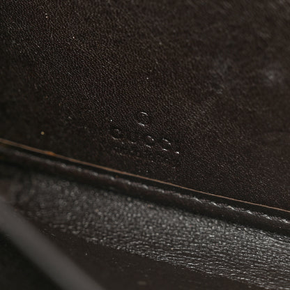 Gucci Monogram Margaux Calfskin Sukey Zip Around Wallet Beige Ebony Cocoa 7 of 8