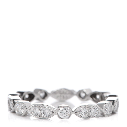 Tiffany Platinum Diamond Jazz Band Ring 52 6 1 of 5